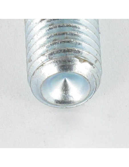 Parafuso de metais sem cabeça sextavado oco chave de 5 M10X16 perno roscado Aço zinco branco