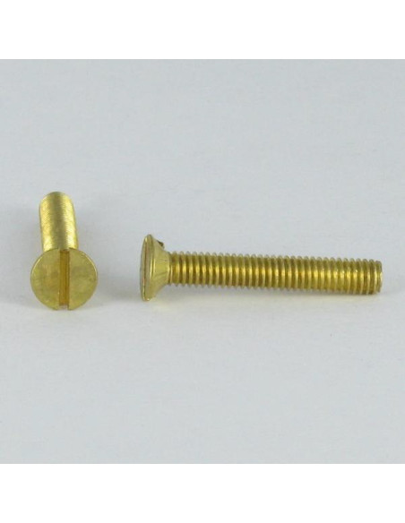 Parafuso de metais Bronze cabeça fresada sulcada M2X10 microparafusos