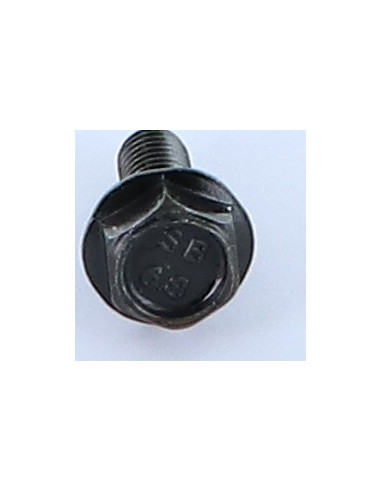 Parafuso de metais cabeça hexagonal M6X16 roscado sobre 12 flange com gola serrilhada 16 Aço bruto