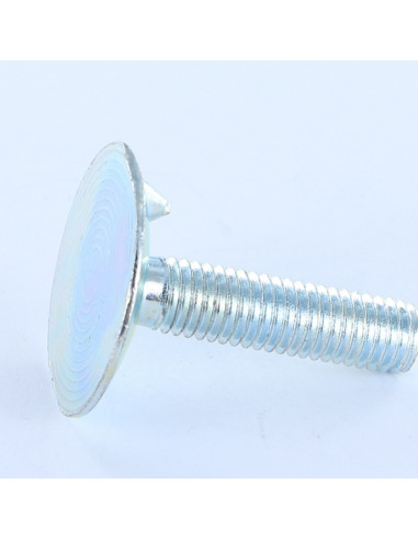 Parafuso de metais cabeça fresada M8X30 roscado sobre 20 2 NICOTAS Aço zinco branco Classe 6.8