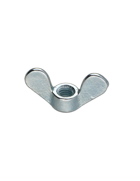 Porca borboleta M10 Aço zinco branco - Parafuso Express