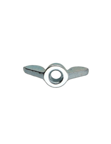 Porca borboleta M10 Aço zinco branco - Parafuso Express