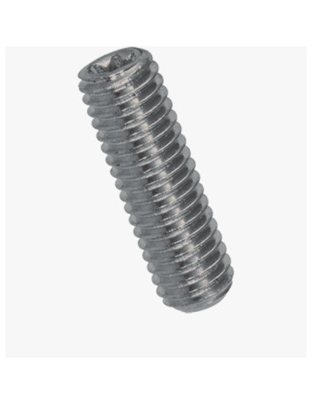 Parafuso de metais sem cabeça TORX T10 perno roscado M5X4 Aço zinco branco
