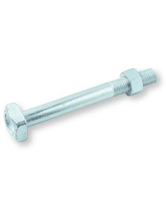 Parafuso (vendido com porca) estrutura M20X275 cabeça quadrada 35X35X14 Aço zinco branco