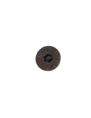 Parafuso de metais cabeça fresada hexagonal oca FHC chave de 2.5 M4X6 rosca total classe 10.9 Aço bruto