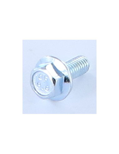 Parafuso de metais cabeça hexagonal M6X20 flange com gola serrilhada Classe 8.8 Aço zinco branco