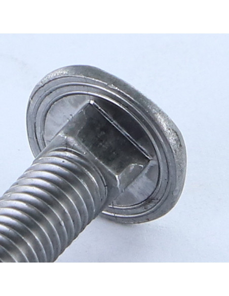 Parafuso cabeça redonda gola quadrada cabeça DIAMANTE M8X60 Aço bruto
