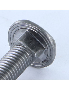 Parafuso cabeça redonda gola quadrada cabeça DIAMANTE M8X60 Aço bruto 2