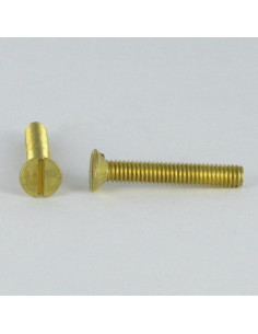 Parafuso de metais Bronze cabeça fresada sulcada M6X10