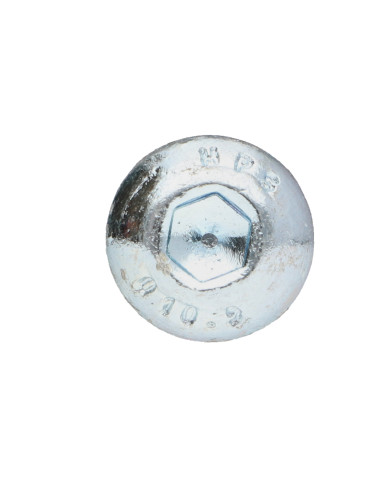 Parafuso de metais Parafuso de Cabeça Oca Sextavada M8X70 rosca parcial classe 10.9 chave de 5 Aço zinco branco