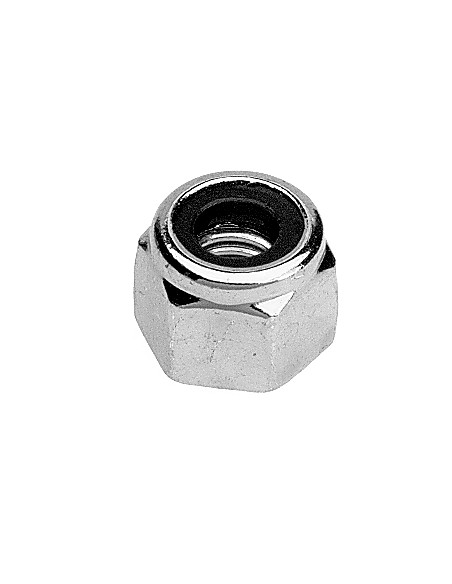 Porca autoblocante M8 alto 9,5 classe 8 Aço zinco branco