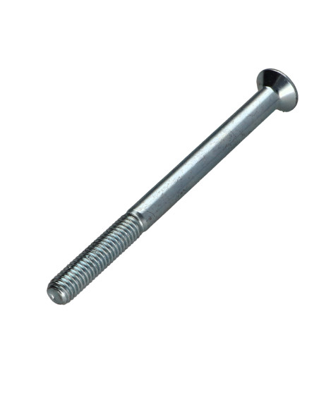 Parafuso de metais cabeça fresada hexagonal oca FHC chave de 10 M16X80 rosca parcial classe 10.9 Aço zinco branco
