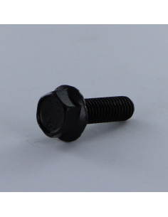 Parafuso de metais cabeça hexagonal M6X40 flange com gola serrilhada Classe 8.8 Aço zinco preto