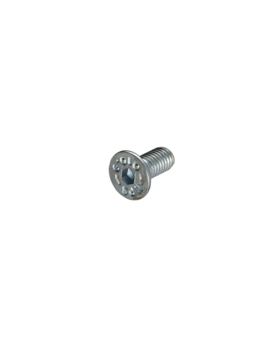 Parafuso de metais cabeça fresada hexagonal oca FHC chave de 5 M8X25 rosca total classe 10.9 Aço zinco branco