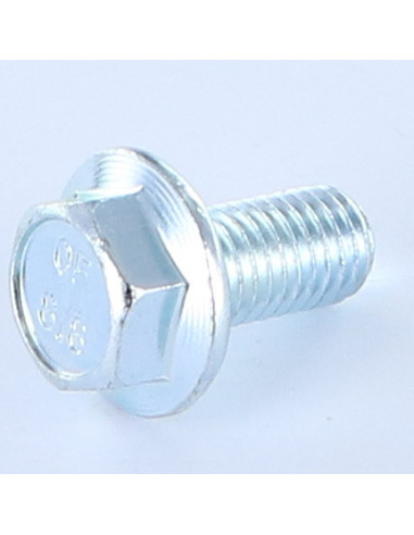 Parafuso de metais cabeça hexagonal M10X40 flange com gola serrilhada Classe 8.8 Aço zinco branco