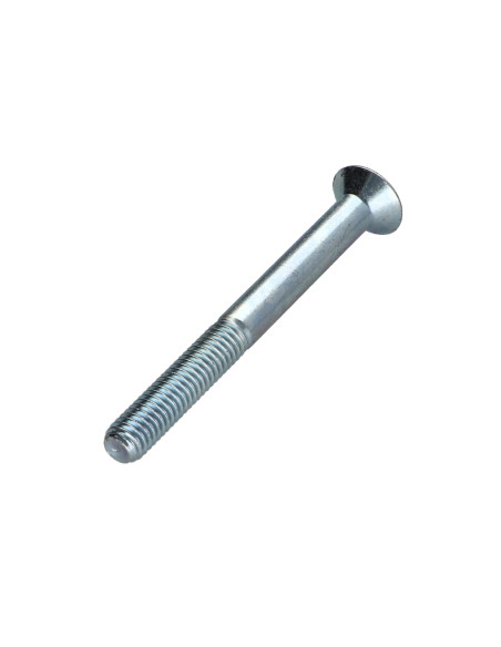 Parafuso de metais cabeça fresada hexagonal oca FHC chave de 4 M6X60 rosca parcial classe 10.9 Aço zinco branco