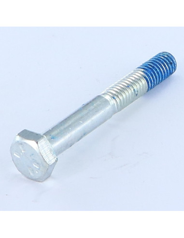 Corpo de parafuso cabeça hexagonal M6X45 Classe 8.8 Aço zinco branco Freio roscado