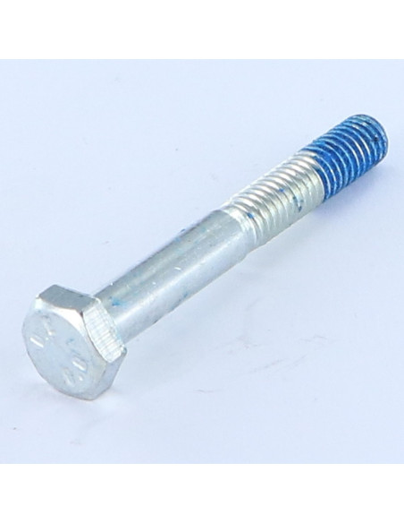 Corpo de parafuso cabeça hexagonal M6X45 Classe 8.8 Aço zinco branco Freio roscado