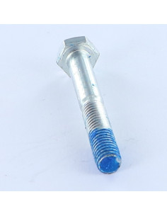 Corpo de parafuso cabeça hexagonal M6X45 Classe 8.8 Aço zinco branco Freio roscado 2