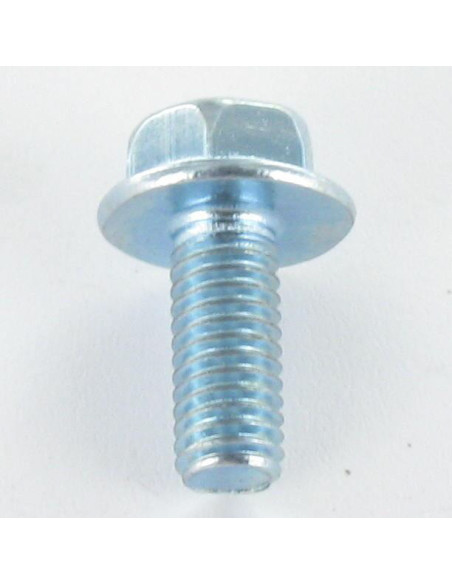 Parafuso de metais cabeça hexagonal M8X16 flange lisa 18 Classe 8.8 Aço zinco branco