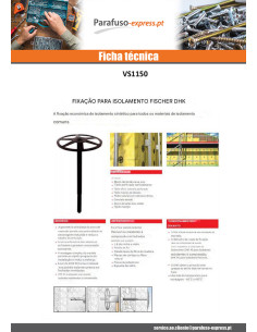 Fixação Fischer para ISOLANTE DHK 80 - Parafuso Express 2