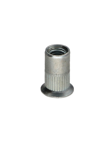 Porca rebite dentado cabeça fresada M6X16 ACFC 45 Aço zinco branco
