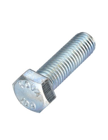 Parafuso de metais cabeça hexagonal M14X40 classe 10.9 Aço zinco branco