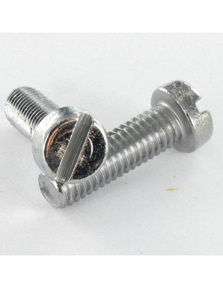 Parafuso de metais Bronze niquelado cabeça cilíndrica sulcada M6X35 10 MICRONS