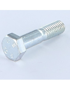 Corpo de parafuso cabeça hexagonal M8X35 roscado sobre 15 classe 10.9 Aço zinco branco