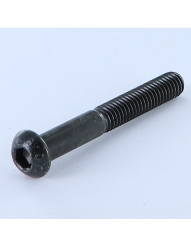 Parafuso de metais Parafuso de Cabeça Oca Sextavada M5X45 rosca parcial classe 10.9 chave de 3 Aço zinco preto