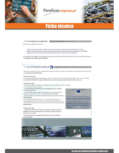 Parafuso (vendido com porca) cabeça hexagonal M20X90 Classe 8.8 SB Aço zinco branco