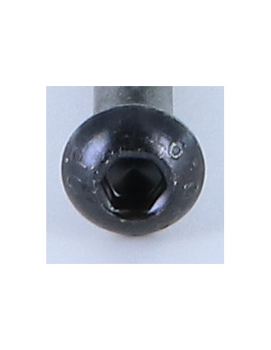 Parafuso de metais Parafuso de Cabeça Oca Sextavada M5X35 rosca parcial classe 10.9 chave de 3 Aço zinco preto