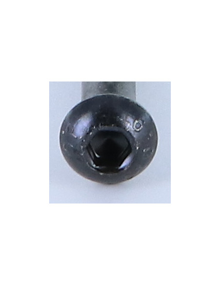 Parafuso de metais Parafuso de Cabeça Oca Sextavada M5X35 rosca parcial classe 10.9 chave de 3 Aço zinco preto