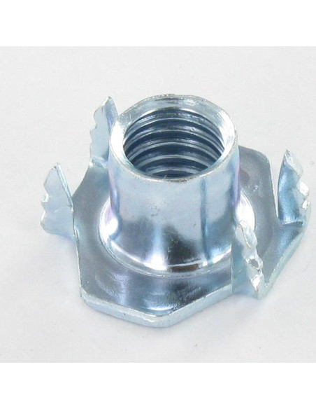 Porca con GARRAS dentado M10 alto 12 Aço zinco branco