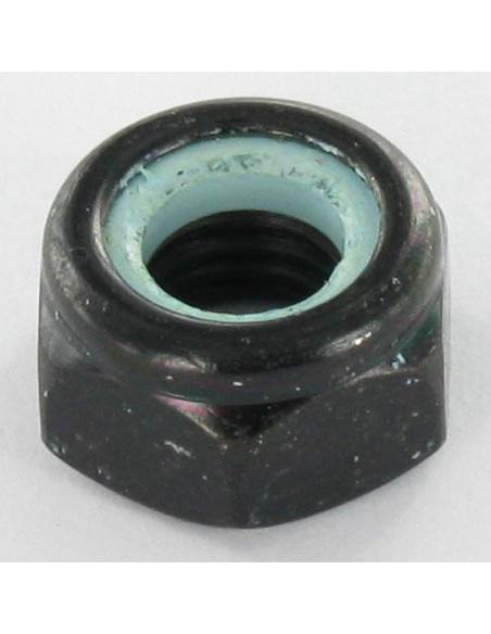Porca autoblocante M8 Aço zinco preto - Parafuso Express