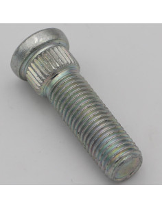 PARAFUSO de RODA Aço zinco branco M12X58,5/38 passo de rosca de 125 2