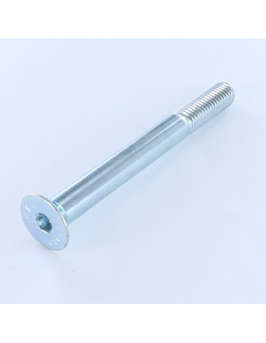 Parafuso de metais cabeça fresada hexagonal oca FHC M8X100 roscado sobre 22 classe 10.9 chave de 5 ANI