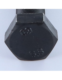 Parafuso de metais cabeça hexagonal M20X70 rosca total Classe 8.8 passo de rosca fino passo de rosca de 150 Aço 2