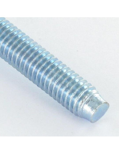 Parafuso de metais liso Pozi M6X35 Ponteira troncónico Aço zinco branco