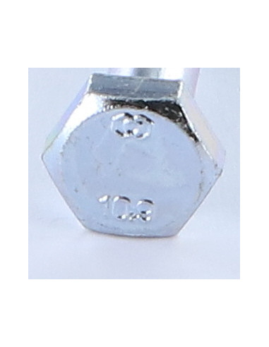 Corpo de parafuso cabeça hexagonal M16X100 classe 10.9 Aço zinco branco