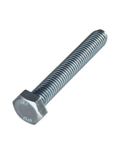 Parafuso de metais cabeça hexagonal M10X65 Classe 8.8 Aço zinco branco 2