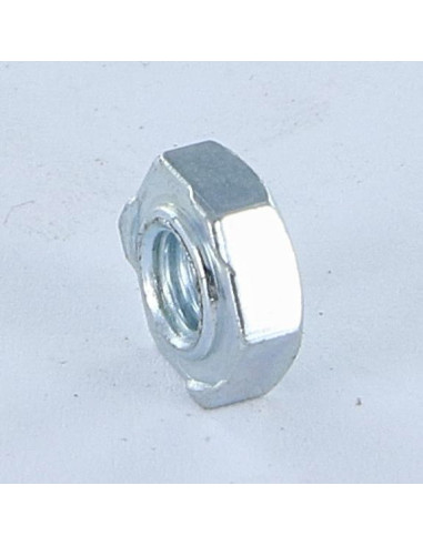Porca sextavada de soldar M6 Aço zinco branco - Parafuso Express