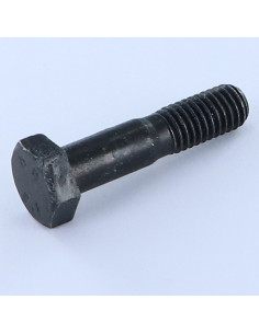 Corpo de parafuso cabeça hexagonal M8X35 roscado sobre 15 Classe 8.8 Aço zinco preto