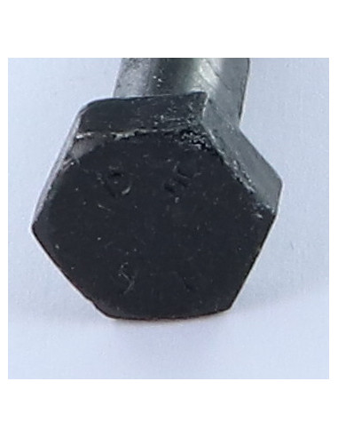 Corpo de parafuso cabeça hexagonal M8X35 roscado sobre 15 Classe 8.8 Aço zinco preto