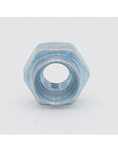 Porca tipo Kalei hexagonal Aço zinco branco M8 espessura de chapa 2MM