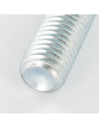 Parafuso de metais sem cabeça sextavado oco chave de 6 M12X50 perno roscado Aço zinco branco