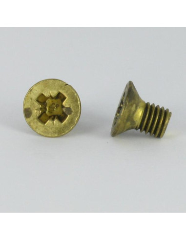 Parafuso de metais Bronze cabeça fresada Pozi PZ8 M8X12