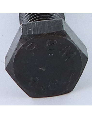 Parafuso de metais cabeça hexagonal M16X60 Classe 8.8 Aço bruto