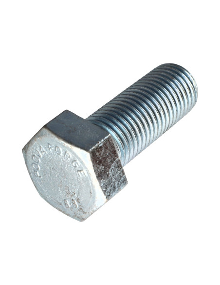 Parafuso de metais cabeça hexagonal M27X70 Classe 8.8 Aço zinco branco