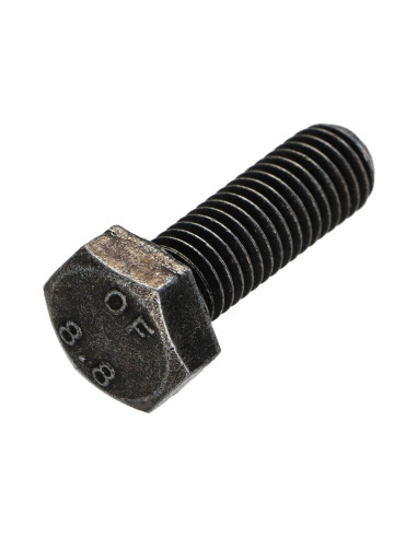 Parafuso de metais cabeça hexagonal M8X30 Classe 8.8 Aço zinco preto
